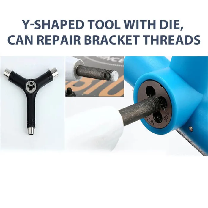 Скейтборд ремонт y-образный инструмент портативный многофункциональный аксессуар с l-типом гаечного ключа YS-BUY