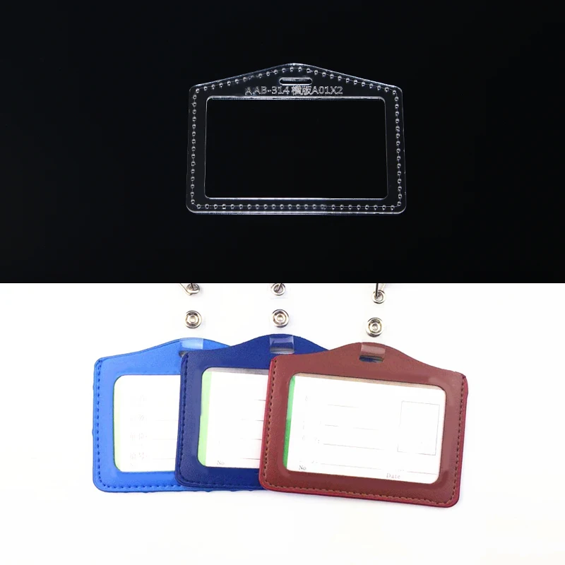 

Card Cover Acrylic Pattern Handmade Template for Business Card DIY Sewing Pattern 10.5*8.5cm