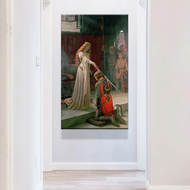 Английский знаменитый живописец Эдмунд Блэр Лейтон акколад плакаты Печать на холсте Настенная живопись на холсте для гостиной без рамки