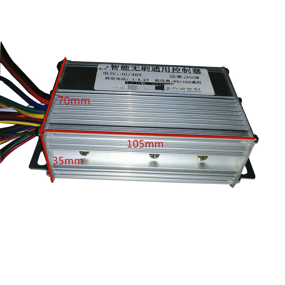 Clearance 36V/48V 350W Electric Bicycle Controller/ebike controller for e-bike scooter dual mode brushless hall sensor/sensorless 2