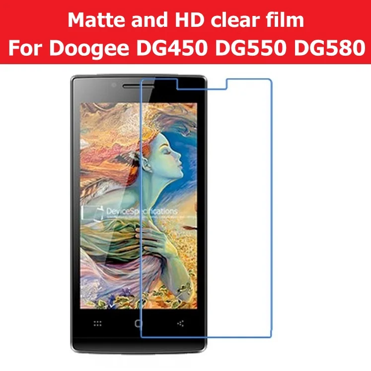 Горячая HD прозрачный глянцевый Пленка Для Doogee Latte DG450 Dagger DG550 Kissme DG580 матовая