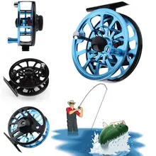 2 Colors 85mm Machined Aluminium Fly Fishing Reel Micro Adjusting Drag Adjustable Fly Fishing Reels Tool