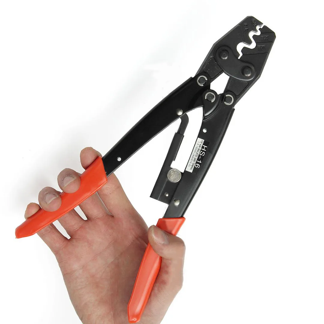 1pcs HS-16 1.25-16mm Plug 50 Amp Cable Terminal Crimping Plier Tool Wire Crimper