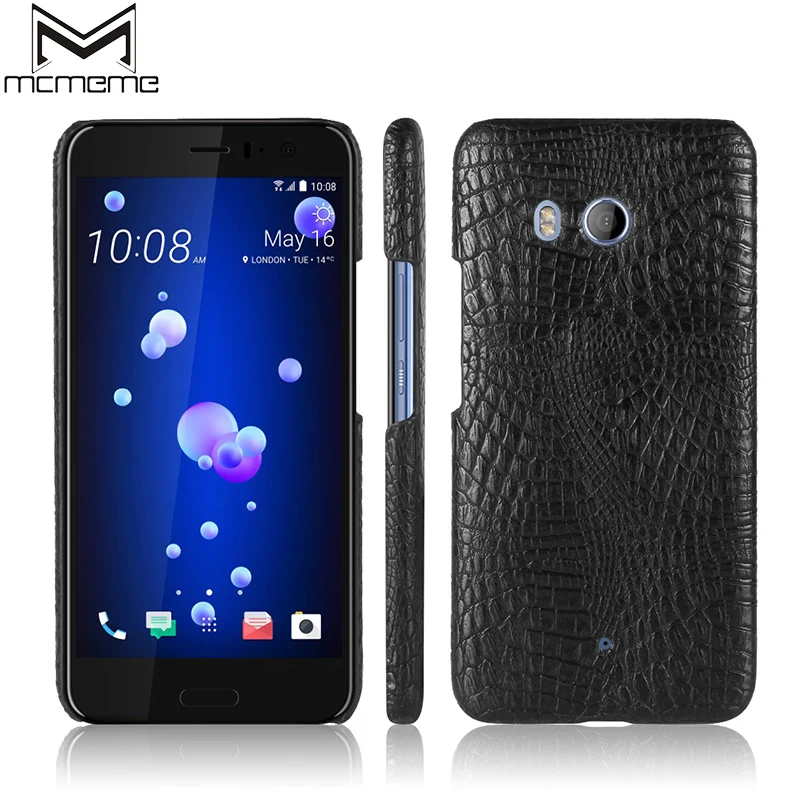 

MCMEME Luxury 3D Crocodile Pattern Case For HTC U11 5.5 inch Case PU Leather Hard Back Cover Cases For HTC U11 U 11 Phone Bags