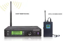 In Ear Monitor System Professional Stereo Earphones / UHF PLL Monitoring / One Transmitter with Multiple Receivers