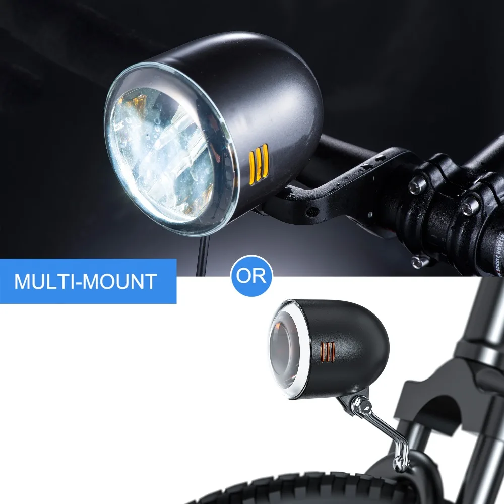 Discount Linkbest Headlight LED Bicycle light StVZO Approved , Cree Led 80 Lux, Near Range Beam, 12V-48V for ebike 7