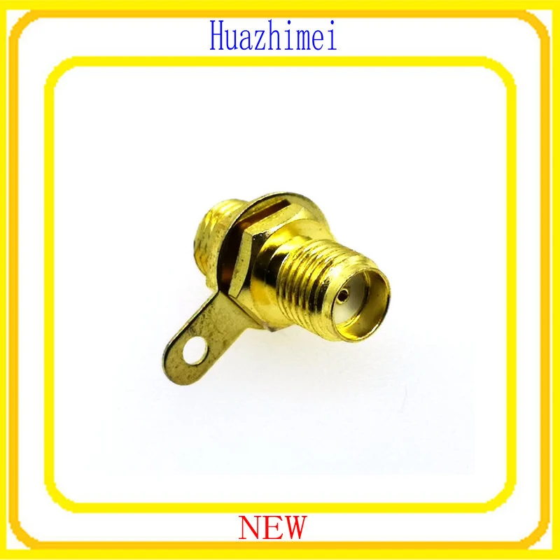 

5PCS SMA-KY RF Connector SMA Female Socket Jack Panel Mount with Nut Bulkhead Handle Straight Solder RF Connector