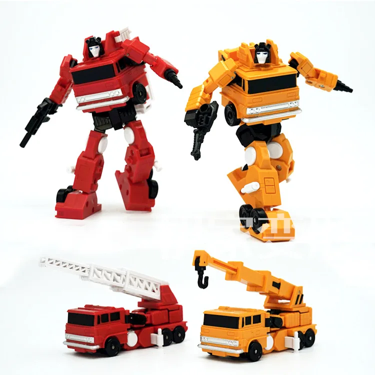 

Papa Toys PPT-02 PPT02 PPt-03 Fire Truck Inferno Transformation Action Figure Robot With box