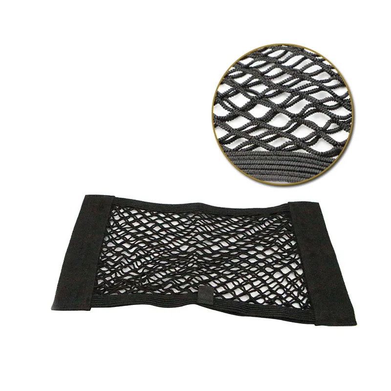 

Zlord1Pcs Car Trunk Velcro Net Bag Double Layer Mesh Storage Bag Car Seat Side Back Elastic Net Organizer for Mazda 2 3 5 6 CX-3
