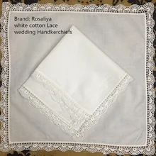 Набор из 12 модных женских ручных платков 1" x 12" хлопок вышитые винтажные оболочки Кружева свадебный платок носовой платок для невесты