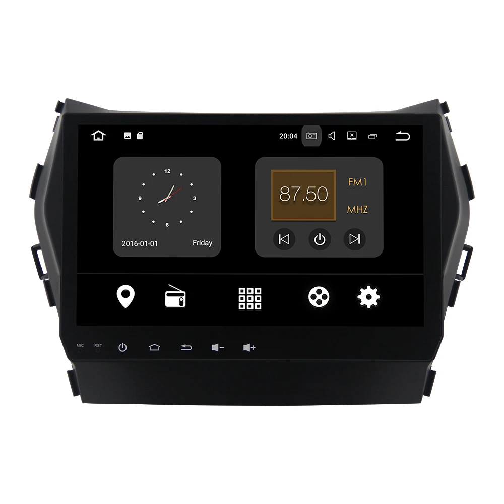 Cheap 2 +16GB Quad-core android 7.1 car dvd multimedia for hyundai santa fe 2012-2014 ix45 with wifi/swc/rds/3g/usb/camera/dvr 1