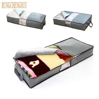 

70L Non-Woven Family Save Space Bedspread Quilt Boxes Under Storage Box Clothes Cabinet Divider Organizer Organizadores Holder