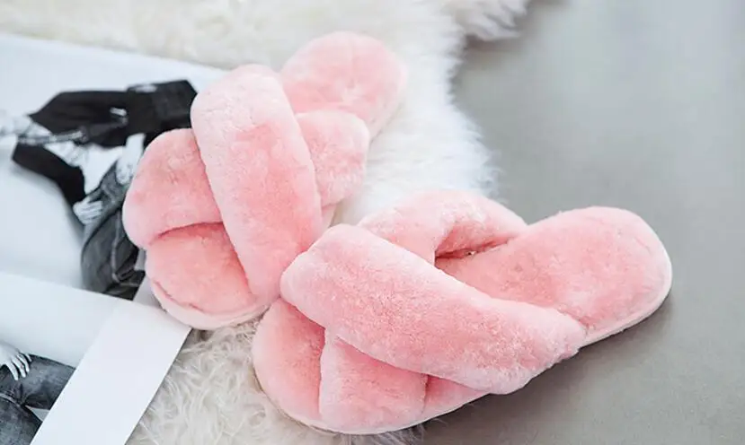 Зимние теплые женские тапочки натуральная шерсть меховые сандалии удобные softy Домашние Тапочки