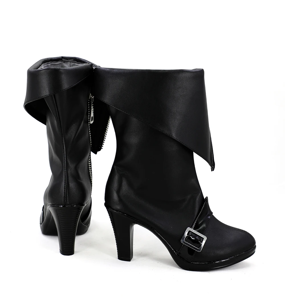 Touhou Project Izayoi Sakuya Cosplay Boots Black Shoes (3)