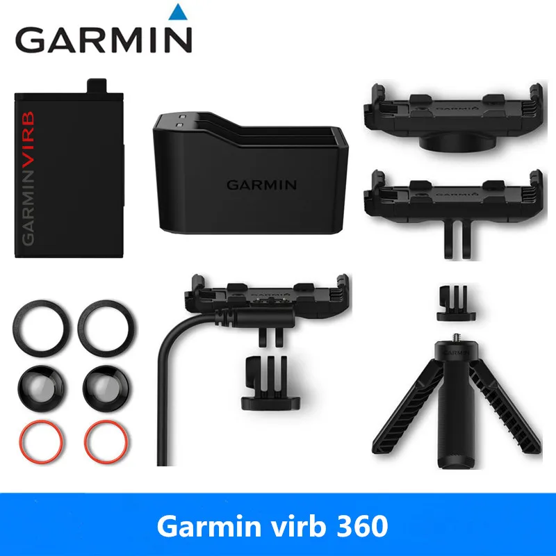 Garmin VIRB 360 умный аккумулятор для спортивной камеры/зарядное устройство/кронштейн и другие оригинальные аксессуары абсолютно в коробке