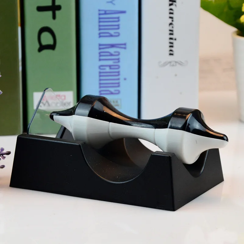 Creative personality with black and white suspended