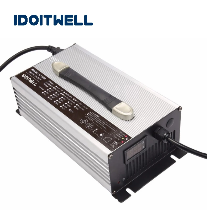 

Professional Custom 36S lithium battery charger automatic 151.2V 6A 36 cell li ion battery charger for lithium ion battery pack