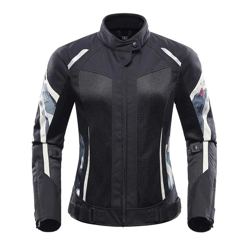 DUHAN, летняя женская мотоциклетная куртка, штаны, женская одежда для мотоцикла, куртка для мотокросса, штаны, брюки, костюмы с CE протектором - Цвет: Black Jacket