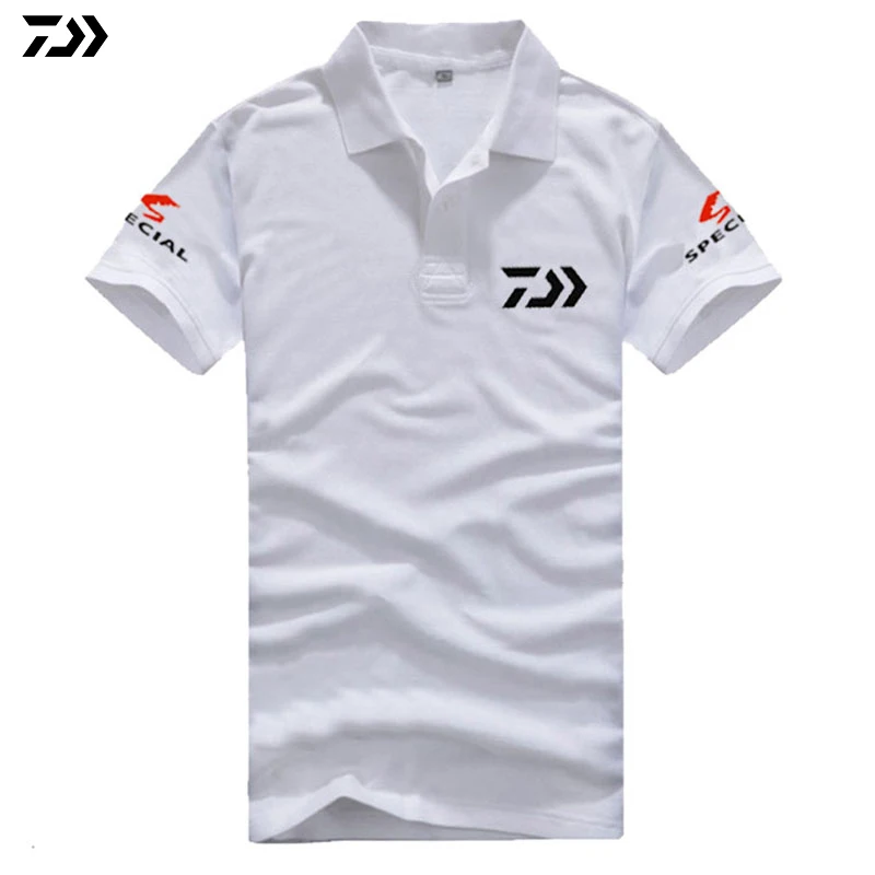 Daiwa летняя одежда Специальная футболка с защитой от ультрафиолета, с коротким рукавом, быстросохнущая дышащая футболка для рыбалки, футболка-поло