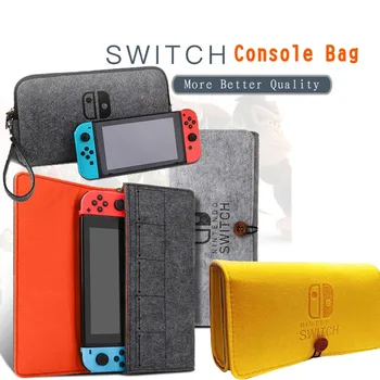 

Storage Bag for Nintendo Switch Console Pika Case Durable Carrying Case for Nintendo NS Switch Game Console Felt bag Accessories