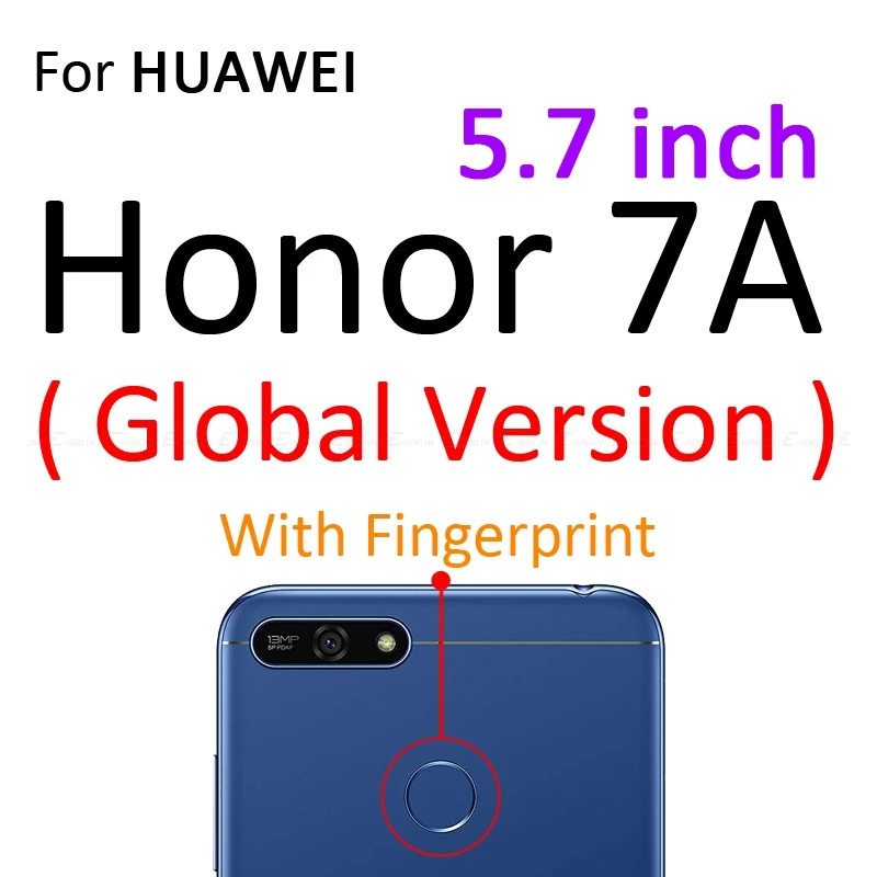 Прозрачный силиконовый чехол для телефона для HuaWei Honor 9X 8A 8C 8X8 S 7A 7C фотоаппаратов моментальной печати 7S 7X7 6C 6A 6X8 V9 Pro Play 3 3e Max глобальной Мягкий ТПУ чехол с мультипликационным рисунком - Цвет: For Honor7A 5.7inch