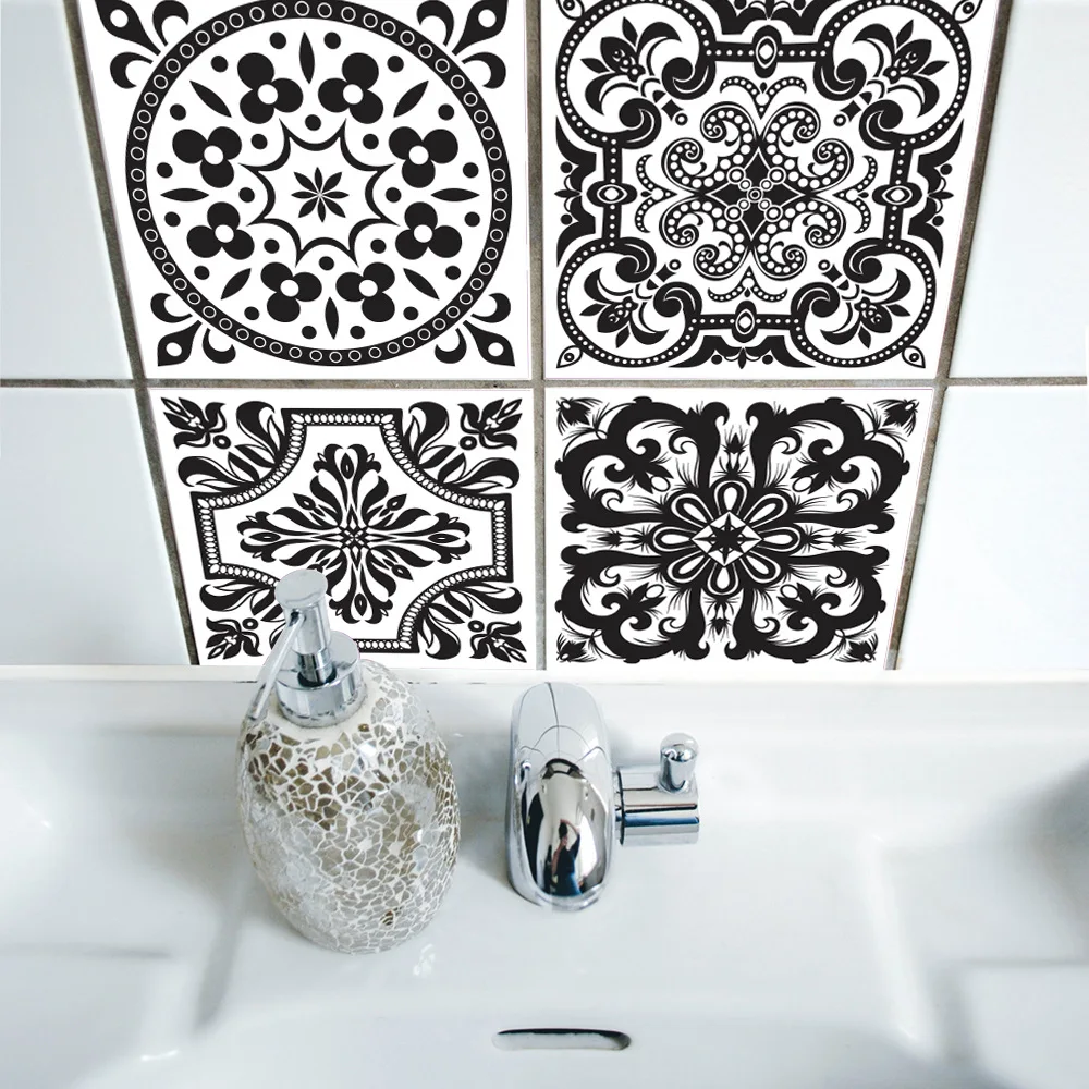 Funlife Self Adhesive Kitchen Retro Tiles Wall Sticker,Waterproof Bathroom Stickers,Classic Home Art Decal Furniture Decor Funlife Self Adhesive Kitchen Retro Tiles Wall Sticker,Waterproof Bathroom Stickers,Classic Home Art Decal Furniture Decor