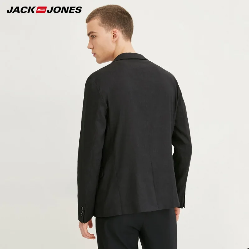 Jack Jones Бренд Новинка мужский пиджак 72% белье 2% эластан нательный фасон тоненькая ткань мужский костюм мужская куртка 217208508