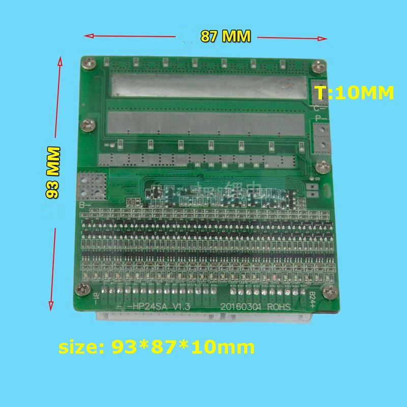 24 s 60a версии S LiPo литий-полимерный БМС/PCM/PCB Батарея Советом по защите для 24 пакетов 18650 литий-ионный Батарея ячейки w/баланс