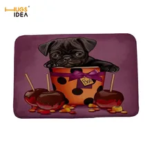 HUGSIDEA декоративные коврики милая собака Добро пожаловать домашний коврик у входной двери чашка собака печать коврики Нескользящие ванная комната кухонные коврики Tapis