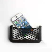 Car Net Organizer Pockets Net Car Seat Back Storage Mesh Automotive Bag Box With Adhesive Visor