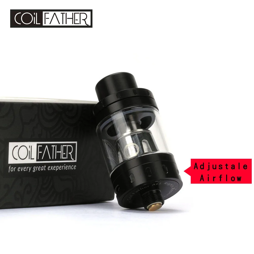 

Coil Father Baby Subohm Tank 22mm 3ml 0.4ohm Coil 510 Thread Adjustable Airflow Beast Atomizer For E Cigarette Alien Kit