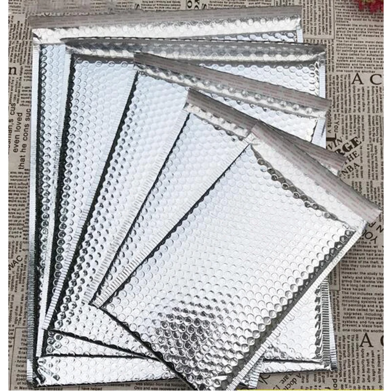 15x18cm Silver Bubble Mailer Courier Bag Bubble Envelope Selfseal