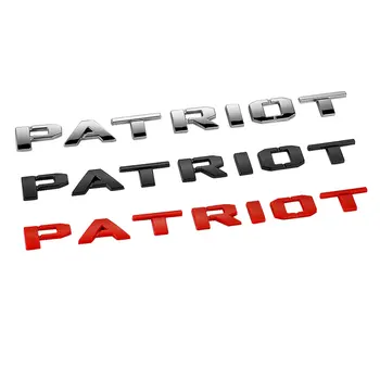 

Car-Styling For Jeep Patriot Emblems Nameplate Badge Decal Car Door Side Fender Whole Body Front Tail Trunk Sticker Accessories