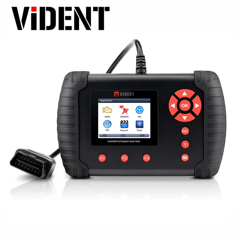 

VIDENT iLink410 ABS bleeding and Airbag Faults Diagnosis SRS and Steering Angle Sensor Calibration Reset Tool