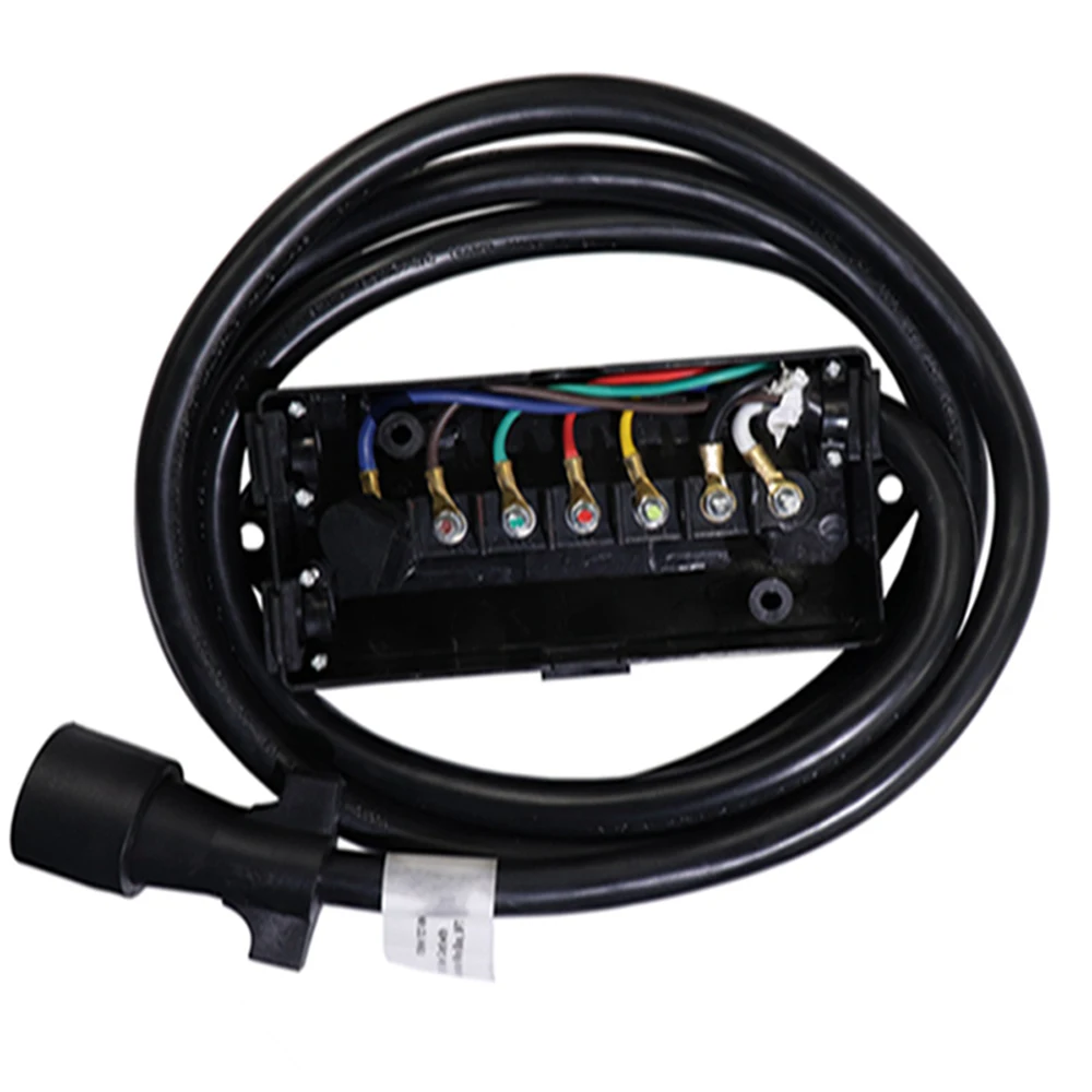 

7-Way Trailer Connector Plug Cord 7-Pin Wiring Harness with Junction Box