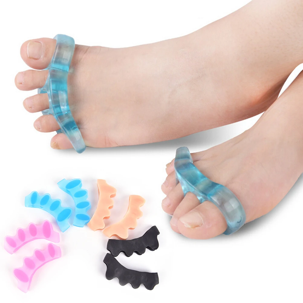 Silicone Foot Care Gel Bunion Protector Toe Separators Straightener Spreader Correctors Hallux Valgus Correction 1 Pair