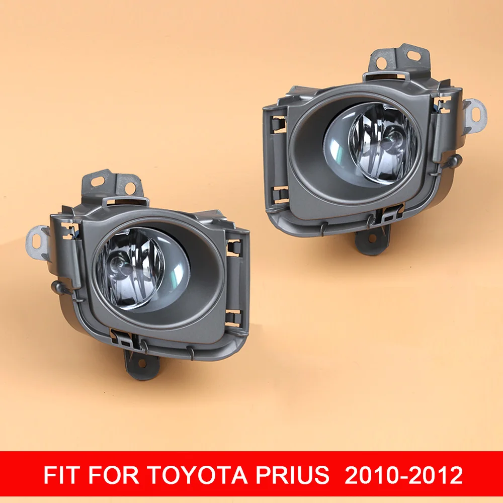 

1 Pair 12V Car Fog Lamp Assembly with Fog Light Covers and Wire Relay Switch Button for TOYOTA Prius 2010 2011 2012