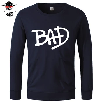 

BAD - Black Hoodies MJ Michael Jackson Fit GymerCrossfit Workout All Sizes Summer Style Funny Hoodies, Sweatshirts