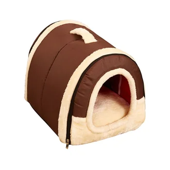 

Warm Small Dog Bed House Soft Winter Cat Bed for Puppy Bed Cushion Folding Portable Pet Nest Bed For Dog Cats Pet Products