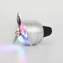 Автомобильный освежитель воздуха, светодиодный, мини Кондиционер, Вентиляционный Выход, духи, зажим, свежий ароматерапия, ароматизатор, сплав, авто хорошие аксессуары