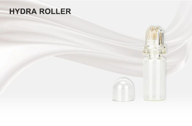 Новые титановые иглы Hydra roller, игла Hydra Roller, 64 золотых наконечника, Антивозрастная игла для ухода за кожей с гиалуроновой кислотой