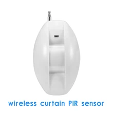 Беспроводной занавес PIR Сигнализация Движения 433 МГц защита безопасности для помещений настенный инфракрасный детектор GSM Сигнализация Аксессуары