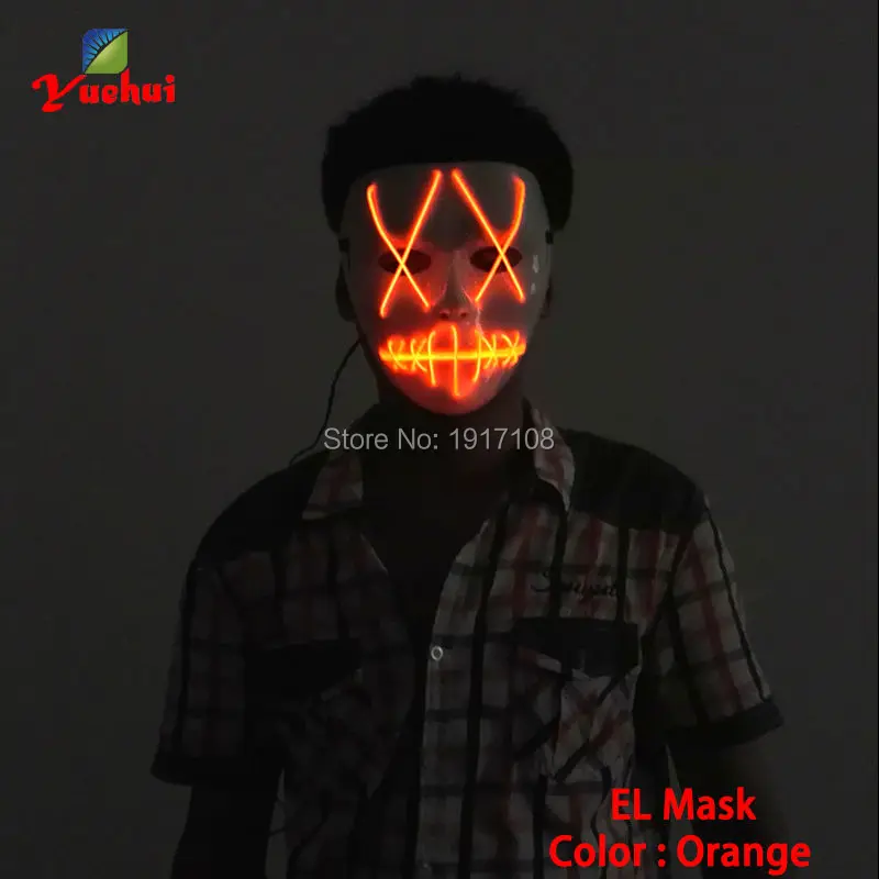 Pаспродажа DC 3V Мода 10 тип светодио дный освещение Светодиодная маска мультфильм фильм вечерние партия маска и крест маска для глаз принадлежности для ...