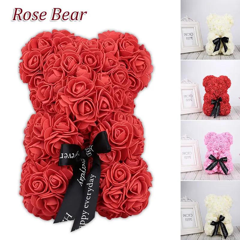 

Rose Bear Foam Toy Gift Love Lovely Romantic Valentine'S Day Simulated Birthday