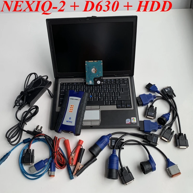 

Truck Diagnostic Scanner Tool Nexiq-2 125032 USB Link NEXIQ2 Interface and laptop D630 4G New HDD/SSD with Software Ready to Use