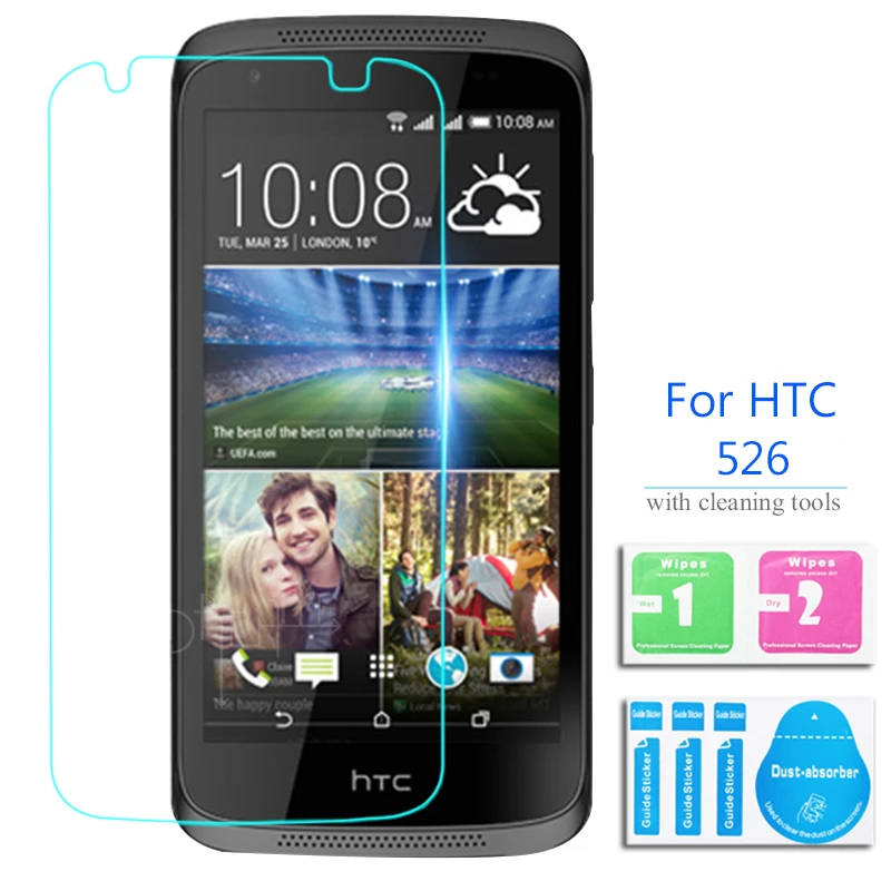 2 шт для Htc Desire 526g Закаленное стекло протектор экрана 5 9h защитная пленка на 526 526G +
