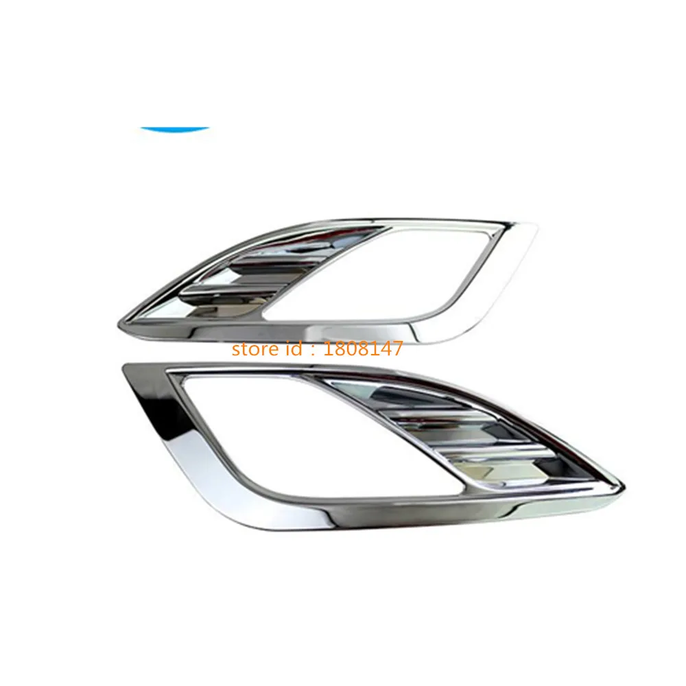 Высокое качество ABS хромированная отделка головы передний автомобильный противотуманный светильник крышка лампы для hyundai avante, Elantra 2012 2013 2 шт