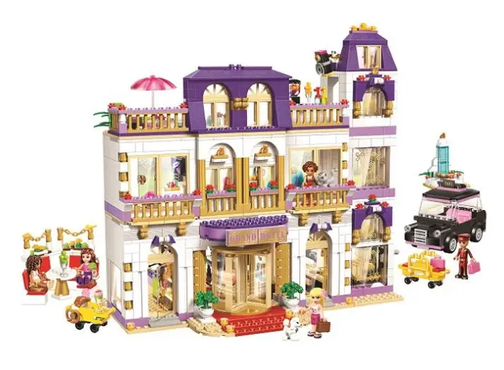 

BELA 10547 Girls Friends Heartlake Grand Hotel Building Blocks DIY Educational Bricks Toys Compatible with Legoing 41101 Friends