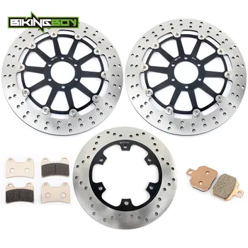 

BIKINGBOY Front Rear Brake Discs Rotors Disks Pads Monster SS Supersport 750 800 900 1000 Biposto 748 996 S 916 SPS ST4 S ST2