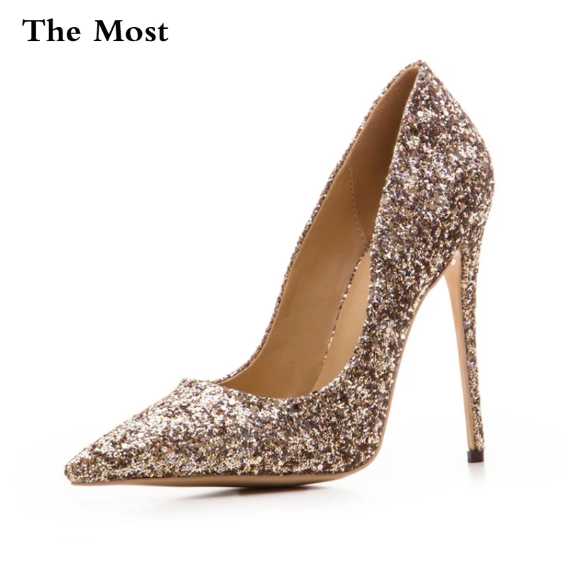 ARQAWomen Pumps High Heels Sexy Size 34-47 Spring Bride Pointed Toe High Heels Shoes Sexy Sequins six-color Women's shoes ARQAWomen Pumps High Heels Sexy Size 34-47 Spring Bride Pointed Toe High Heels Shoes Sexy Sequins six-color Women's shoes